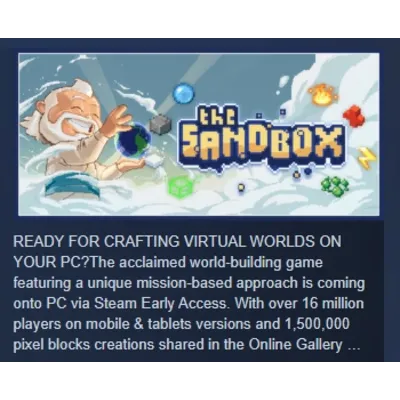 The Sandbox АВТОДОСТАВКА STEAM GLOBAL МГНОВЕННО ЛИЦЕНЗИЯ - irongamers.ru