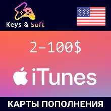iTunes Gift Card 2-100$ (USA) [Без комиссии]