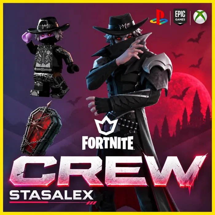FORTNITE ОТРЯД (CREW) 1 МЕСЯЦ + БОЕВОЙ ПРОПУСК + 800 V-BUCKS · EPIC · ВСЕ ПЛАТФОРМЫ