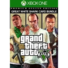 GTA V PREMIUM Edition XboxOne Ключ + White Shark Card