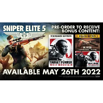Sniper Elite 5 Deluxe - Steam аккаунт оффлайн - irongamers.ru