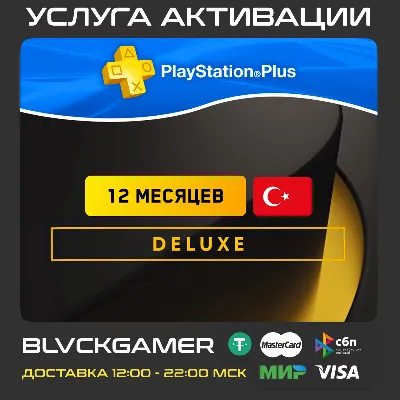 PS Plus Deluxe - 12 месяцев (Активация Турция) - irongamers.ru