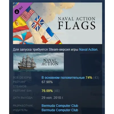 Naval Action - Flags DLC STEAM GIFT РОССИЯ - irongamers.ru