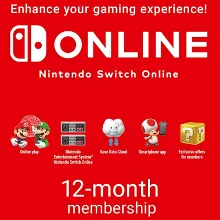 NINTENDO SWITCH ONLINE MEMBERSHIP 12 МЕСЯЦЕВ (EU) КЛЮЧ