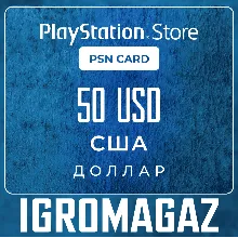 Пополнение PlayStation PSN USA карта 100 USD США - irongamers.ru