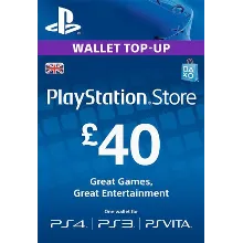 Playstation Network PSN £40 (UK) - без комиссии