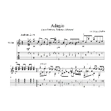 Адажио (Альбинони - Лара Фабиан) для гитары