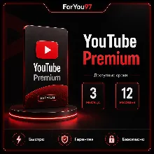 YOUTUBE PREMIUM Ютуб премиум Подписка 1\12 м БЫСТРО - irongamers.ru