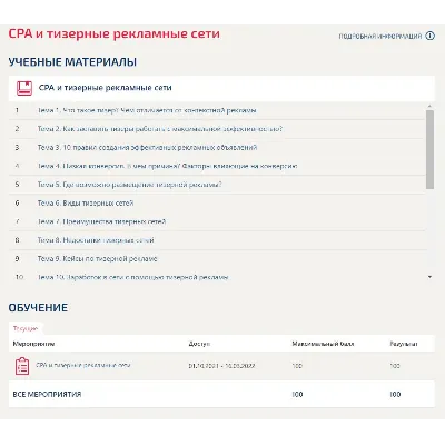CPA тизерные рекламные сети ответы Синергия 100 баллов - irongamers.ru