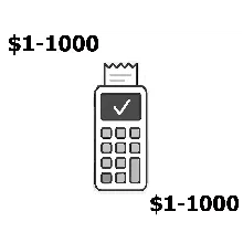 Карта США/ЕС номиналом 1–1000 долларов действует везде