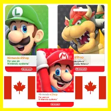 НИНТЕНДО Подарочная Карта КАНАДА CAD Nintendo eShop Gift Card CANADA ПОПОЛНЕНИЕ CA
