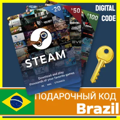 ⭐ GIFT CARD⭐ STEAM GIFT WALLET Brazil STEAM БАЛАНС