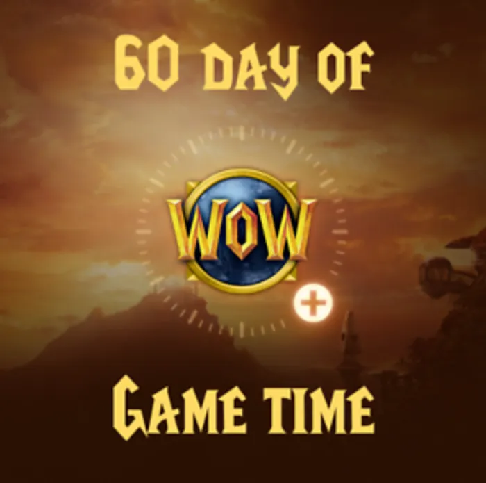 WOW WORLD OF WARCRAFT 60 ДНЕЙ ТАЙМ КАРТА (USA · США)