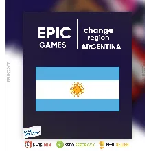 Смена региона Epic Games на Аргентина epicgames