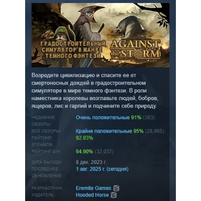 RU+CIS | Against the Storm | STEAM KEY - irongamers.ru