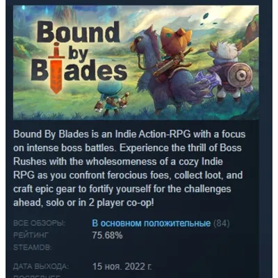 Bound By Blades АВТОДОСТАВКА STEAM GLOBAL МГНОВЕННО ЛИЦЕНЗИЯ - irongamers.ru