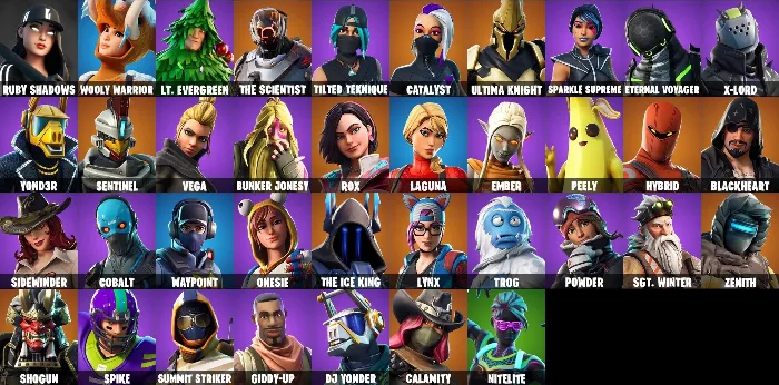 FORTNITE 38+ скинов Аккаунт · OG Waypoint · + Почта