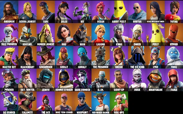 FORTNITE 47+ ОБЛИЦОВ АКК · OG STW YULE TROOPER · +ПОЧТА