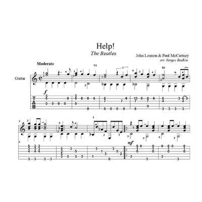 Help! (The Beatles) для гитары - irongamers.ru