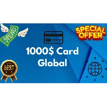 💵1000$ Card Global🌎All Services/Subscriptions/Others✅