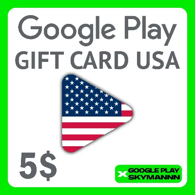 Google Play Gift Card 5$ USD USA АВТО ВЫДАЧА 24/7 - irongamers.ru