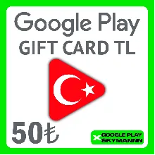Карта Google Play 25-1000 турецких лир Турция/Турция с - irongamers.ru