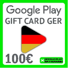 Google Play Gift Card 100€ DE Германия АВТО ВЫДАЧА 24/7