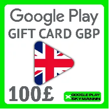 Google Play Gift Card 100 GBP (UK) United Kingdom