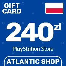 ⭐ Карта Пополнения PSN 240 Злотых (PLN) Польша