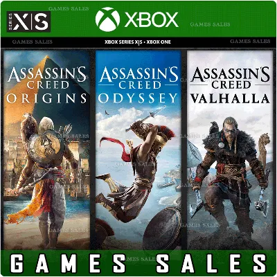 ASSASSIN'S CREED НАБОР:VALHALLA+ODYSSEY+ORIGINS XBOX