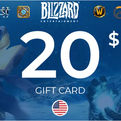 ✅ 20 USD Blizzard Gift Card [USA] (Official 🔑 KEY) - irongamers.ru