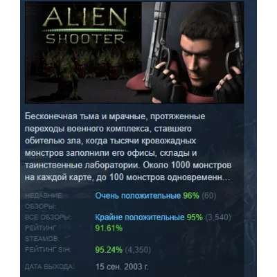 Alien Shooter АВТОДОСТАВКА STEAM GLOBAL МГНОВЕННО ЛИЦЕНЗИЯ - irongamers.ru