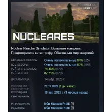 Nucleares АВТОДОСТАВКА STEAM GLOBAL МГНОВЕННО ЛИЦЕНЗИЯ