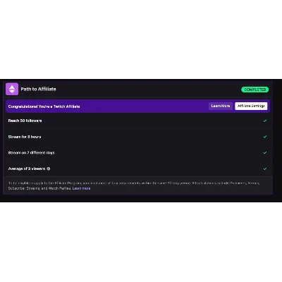 AFFILIATE АККАУНТ TWITCH VERIFIED