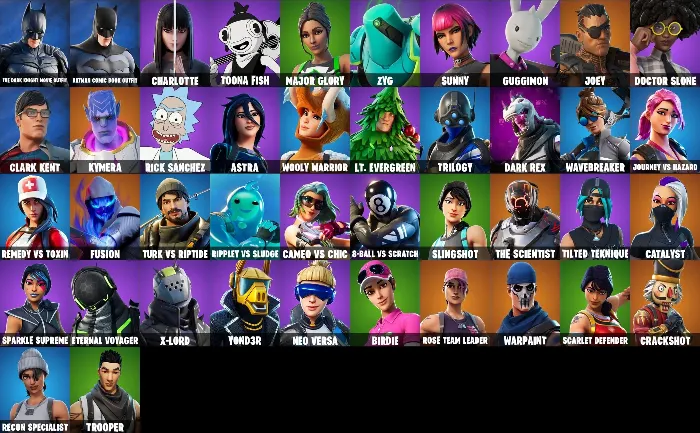 FORTNITE 43+ СКИНОВ АККАУНТА · OG STW BATMAN · + ПОЧТА