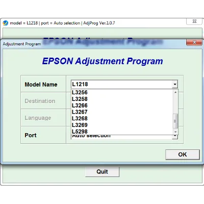 Adjustment program Epson L1218, L1258, L1259, L3218 ... - irongamers.ru