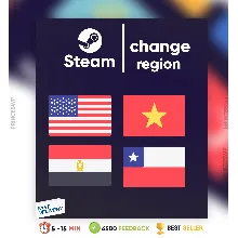 СМЕНА РЕГИОНА СТИМ США/ЕГИПЕТ/ЧИЛИ/ВЬЕТНАМ (БЫСТРО)