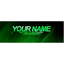Psd-шаблон баннер (шапки) для Twitch Neon