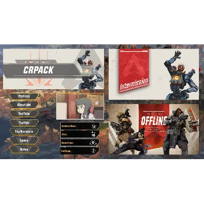 Заставки и оверлеи Twitch для Photoshop APEX Legends - irongamers.ru