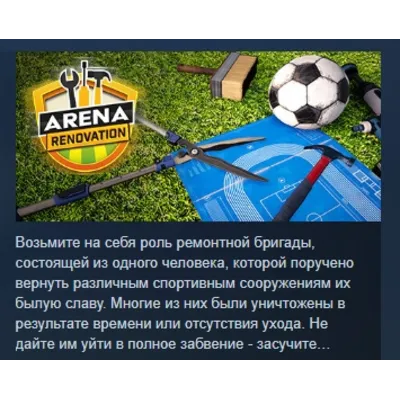 Arena Renovation АВТОДОСТАВКА STEAM GLOBAL МГНОВЕННО ЛИЦЕНЗИЯ - irongamers.ru
