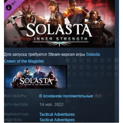 Solasta: Crown of the Magister - Inner Strength STEAM - irongamers.ru