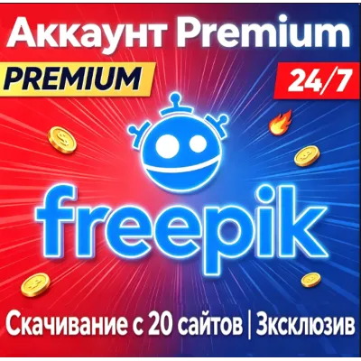 Премиум-доступ Freepik |ПОЛНЫЙ ДОСТУП| Лицензия на скачивание на 30 дней | - irongamers.ru