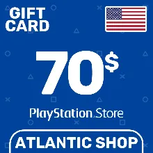 ⭐ Карта Пополнения PSN 70$ (USD) США