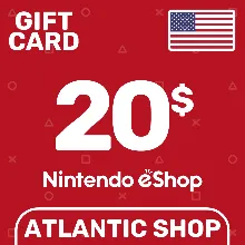 ⭐ Nintendo eShop 20$ (USD) США