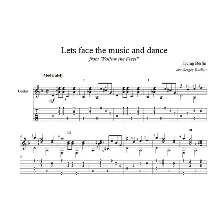 Let's Face the Music And Dance (И. Берлин) для гитары