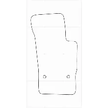 AUDI A1 2010-- (автомат 5дв) Лекала автоковриков вектор