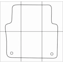 AUDI A8 2002-2010 Лекала автоковриков, вектор