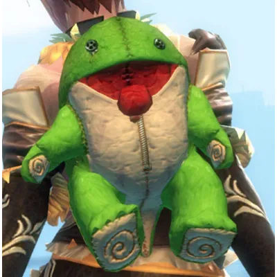 Guild Wars 2 Зеленый плюшевый чехол для рюкзака Quaggan - irongamers.ru
