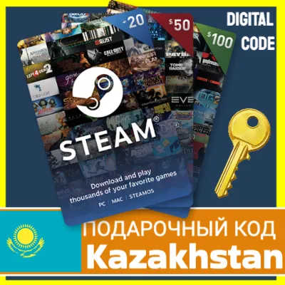 ⭐STEAM GIFT CARD Kazakhstan WALLET KZT COD БАЛАНС TENGE