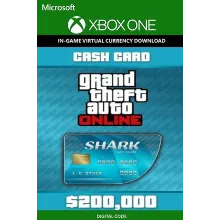 GTA Online TIGER SHARK CASH CARD XBOX ONE